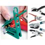 Multi-Sharp 1801 Kit d'affûtage d'outils de jardin multi-usages pour tondeuses, sécateurs, élagueurs, cisailles, ciseaux et hach