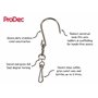 ProDec Crochet pivotant pour suspendre pots de peinture et autres récipients, accès mains libres et meilleure sécurité avec des 