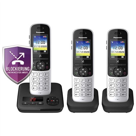 Panasonic Téléphone sans fil KX-TGH723GS avec répondeur
