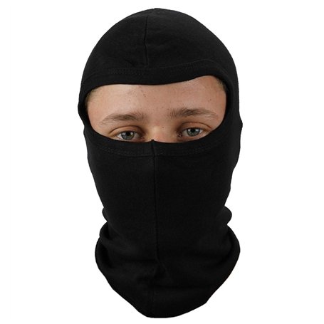 Ontour Noir 100% Coton Moto Snood Casque Cagoule