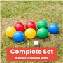 Toyrific Jeu de Boules Classiques en Plastique pour Jeux de Jardin familiaux BGG1535
