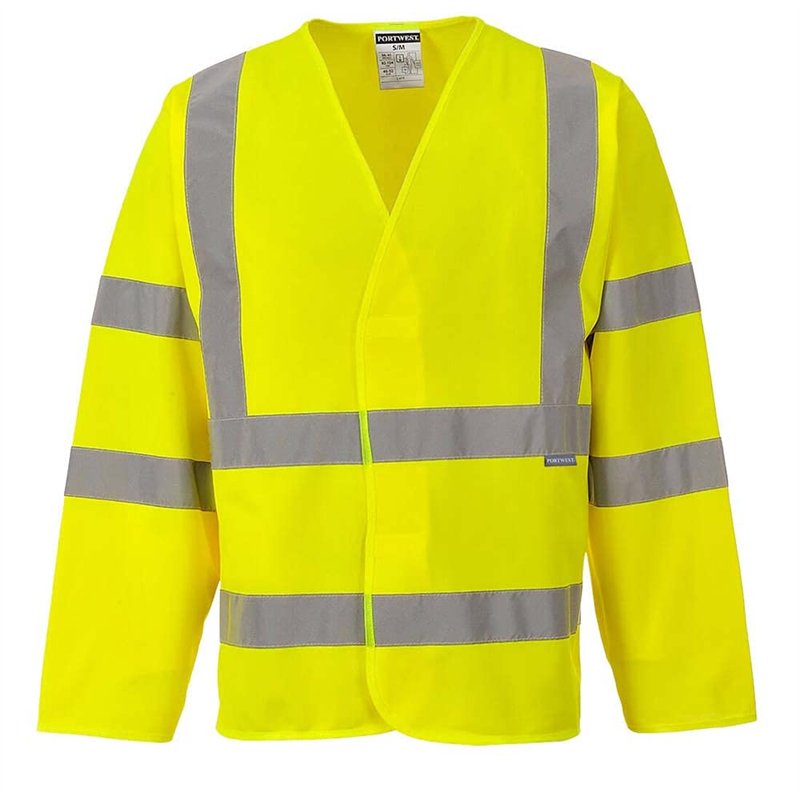 Image secondaire de Portwest Gilet 2 bandes & baudrier manches longues, Couleur: Jaune, Taille: L/XL, C473YERL/XL