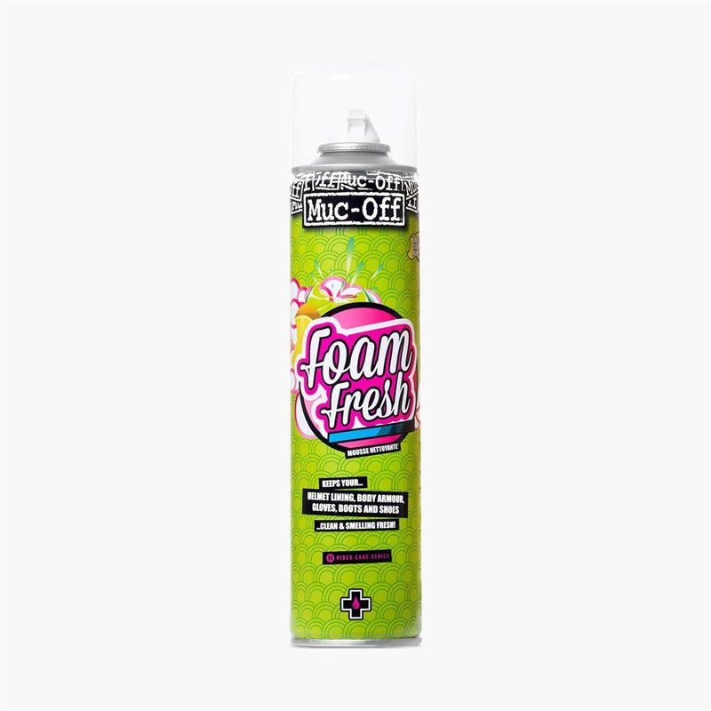 Muc-Off Nettoyant Moto Mousse, 400 Millilitres - Nettoyant Moussant Moto Instantané Odeur Citron - Nettoyeur Intérieur du Casque