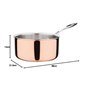 Vogue Casserole en cuivre à trois parois pour induction - 200 mm