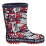Marvel Spiderman Bottes en caoutchouc pour garçon, bleu marine, 30 EU