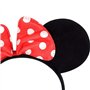 Oreilles de Souris de Bande Dessinée sur Bandeau avec Noeud en Satin Rouge à Pois Blancs - Accessoire Bandeau pour Costume de Dé