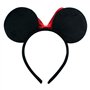 Oreilles de Souris de Bande Dessinée sur Bandeau avec Noeud en Satin Rouge à Pois Blancs - Accessoire Bandeau pour Costume de Dé