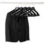 TRIXES Cintres Larges Pantalons Costumes Manteaux Vestes en Plastique Noir - Lot de 5