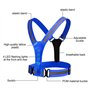 Ceinture de sécurité Haute visibilité réfléchissante Clignotante pour vélo, Marche, Course à Pied, vélo Bleu Clair foncé