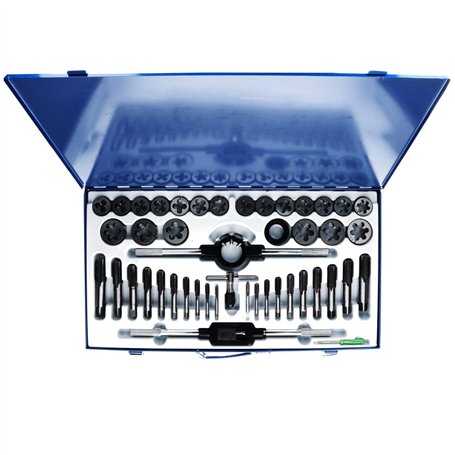 MM Grandes métriques M6- M24 Fil Jeu tarauds et filières Rethreading Set 45pc