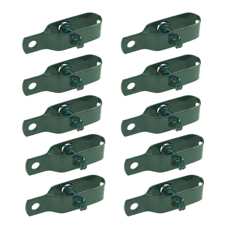 Katsu 667210 Lot de 10 tendeurs de fil de clôture électrique en acier au carbone pour bétail, bétail, chevaux, ferme, jardin, câ
