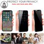 TECHGEAR Protection Ecran Anti Espion - Protecteur d'Écran Verre de Confidentialité en Verre Trempé Compatible pour iPhone 11, i