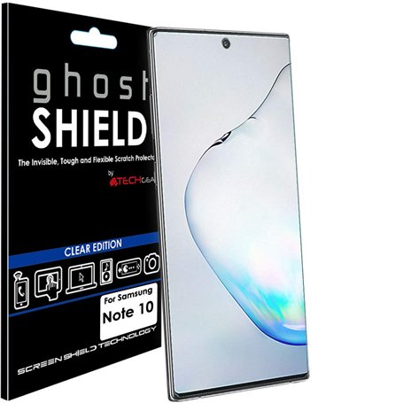 TECHGEAR Protection Écran Compatible avec Samsung Galaxy Note 10 / Note 10 5G [ghostSHIELD] Film Protecteur Écran en TPU avec Pr