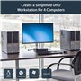 StarTech.com Switch KVM USB DisplayPort à 4 ports - Commutateur écran clavier souris DP avec hub USB 3.0 intégré - 4K 30 Hz (SV4