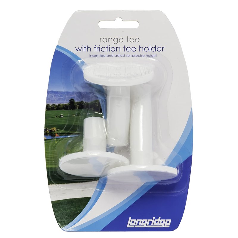 Image secondaire de Tee de Practice de Golf en Caoutchouc Longridge (Lot de 3) - Blanc