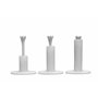 Tee de Practice de Golf en Caoutchouc Longridge (Lot de 3) - Blanc