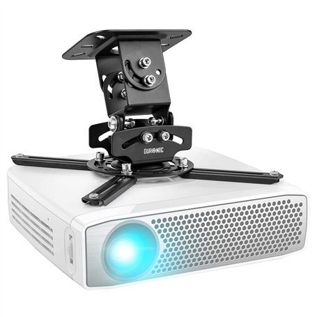 Duronic PB03XB Support pour Vidéoprojecteur Plafond Rotatif 360° Inclinable 30° Pivotant 20° Charge maximale de 13
