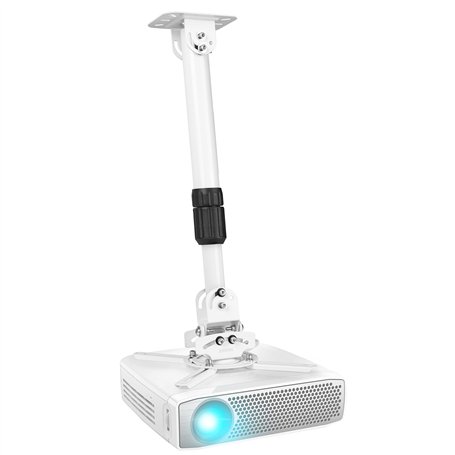 Duronic PB06XL Support pour Vidéoprojecteur Plafond Rotatif 360° Inclinable 30° et Pivotable 20° Charge maximale 13