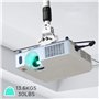 Duronic PB06XL Support pour Vidéoprojecteur Plafond Rotatif 360° Inclinable 30° et Pivotable 20° Charge maximale 13,6 kg Idéal p