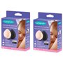 Lansinoh I Lot de 16 coussinets d'allaitement lavables Rose et Noir