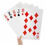 BELLE VOUS Jeu de Carte Jumbo Complet en Plastique - L37 x l26 cm - Jeux de Carte Géantes pour Tous Les Âges - Jeux de Cartes po