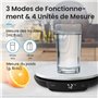 Pro Breeze Balance de Cuisine Numérique Ronde en acier inoxydable, Cuisine et pâtisserie, Mesure haute précision Aliments & Liqu
