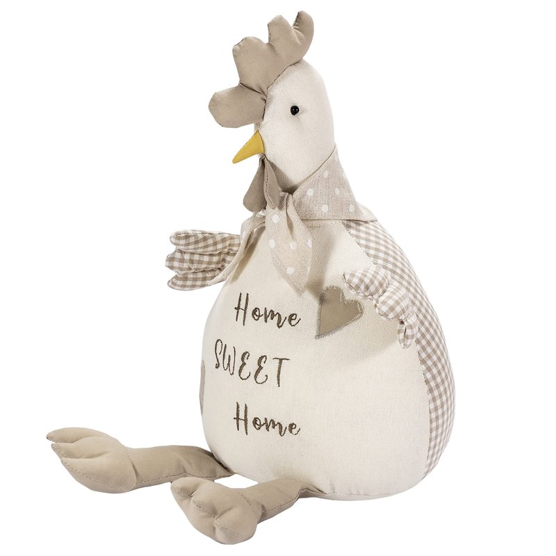 SPOTTED DOG GIFT COMPANY Cale Porte Tissu, Butée de Porte Intérieur en Poule Forme pour Sol, Mignon Animaux Maison Chambre Deco,