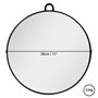 Kurtzy Miroir de Coiffeur Rond et Léger - Miroir Coiffure avec Poignée pour Le Suspendre ou Le Manipuler et Voir l’Arrière de la