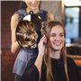 Kurtzy Miroir de Coiffeur Rond et Léger - Miroir Coiffure avec Poignée pour Le Suspendre ou Le Manipuler et Voir l’Arrière de la