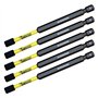 5 x SabreCut SCRH689_5 89 mm H6 Hex Magnétique Impact Tournevis Embouts Set Single End Heavy Duty Compatible avec Dewalt Milwauk
