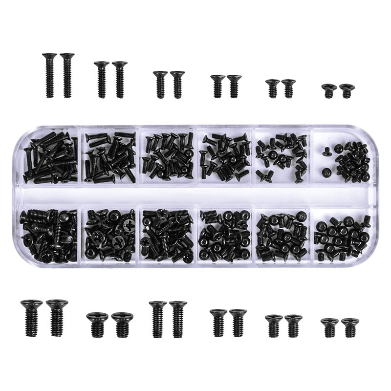Chstarina 240Pcs M2 M2.5 M3 Kit de Vis pour Ordinateur Portable Kit de Vis de Réparation D'ordinateur pour IBM HP Dell Lenovo Sa