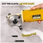 CGOLDENWAL YJ-70A Ciseaux Électrique Tissu Ciseaux Rond Couteau Épaisseur de Coupe 25mm Diamètre de Lame 70mm 2400tr/min avec Fo