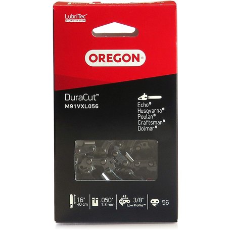 Oregon M91VXL DuraCut - Chaîne de Tronçonneuse pour Guide-Chaîne de 16" (40 cm)