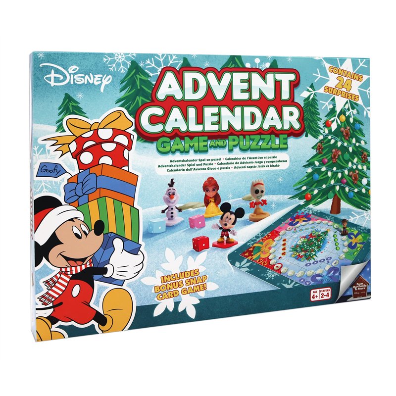 Disney Calendrier de l'Avent, de jeu, de société, de Noël, officiel, 25 pièces, pour enfants à partir de 3 ans