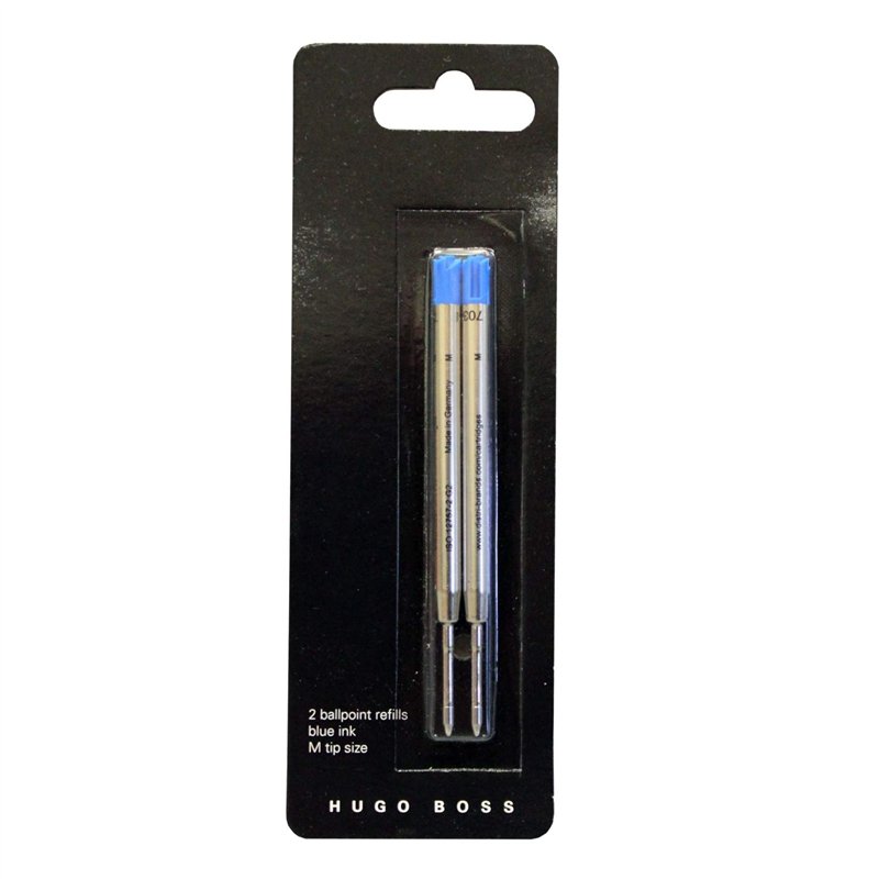 Hugo Boss HPR741BM Lot de 2 Recharges bille Taille M Bleu métal