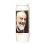 Hautekiet 1332265 Padre Pio Bougie 9 Jours Blanc 6
