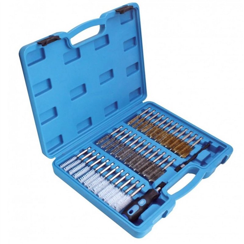 Image secondaire de Lot de 38 brosses rondes en acier laiton.