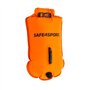 SAFE4SPORT MasterSwimmer - Bouée de Natation Gonflable XL - Grande bouée de Natation avec Une Poche pour Les Choses 28L