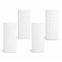 Metrox a1669 Lot de 4 humidificateurs en céramique «Relief» plats pour fixation au radiateur