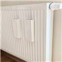 Metrox a1669 Lot de 4 humidificateurs en céramique «Relief» plats pour fixation au radiateur