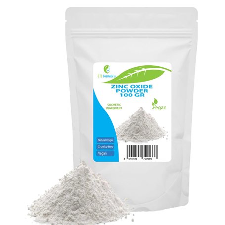Poudre d'oxyde de zinc - 100 gr - Ingrédient cosmétique