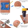 Goysen Gabarit de charnière dissimulée, Coupe-trou de charnière de 35 mm avec localisateur de perforateur pour charnières d'armo