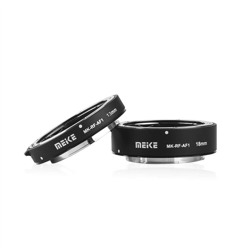 Image secondaire de Meike MK-RF-AF1 Bague d'adaptation de tube d'extension macro en métal pour mise au point automatique (13 mm + 18 mm) compatible 