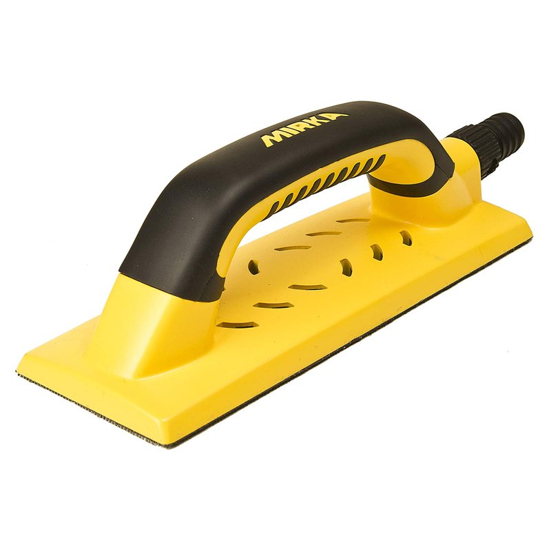 Mirka Handy ponceuse à main avec autoagrippant et aspiration pour bandes abrasives 80x230mm, bloc de ponçage pour poncer le mast