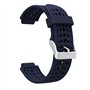 TopTen Bracelet de rechange en silicone pour montre de course Forerunner 220/230/235/620/630 GPS de Garmin M bleu marine