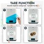 QL Balance de Cuisine Électronique Précision10kg/1g,Balance Numérique Professionnelle en Acier Inoxydable,Balance Alimentaire av