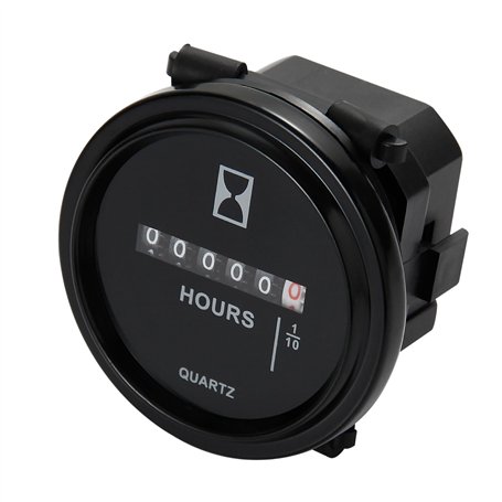 NInE-ROnG Compteur d'heures à quartz rond DC 8V à 80V