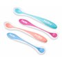 Nuby - Hot Safe Cuillère à Capteur de Chaleur pour Bébé - Couleur non sélectionnable - Pack de 4 - 3+ mois