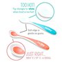 Nuby - Hot Safe Cuillère à Capteur de Chaleur pour Bébé - Couleur non sélectionnable - Pack de 4 - 3+ mois