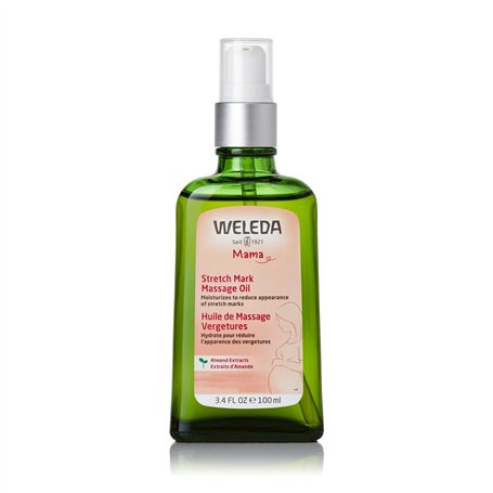 WELEDA - Huile de Massage Vergetures - Prévient et réduit l'apparition des vergetures - Pour femmes enceintes et allaitantes - N